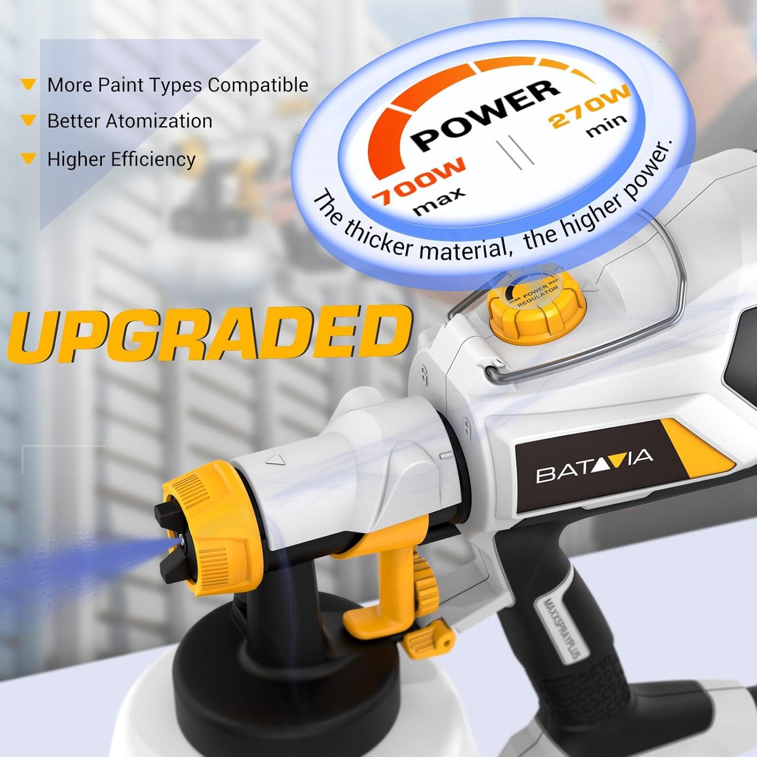 Pistola de Pintura Eléctrica HVLP Batavia BSG0082 700W 1200ml