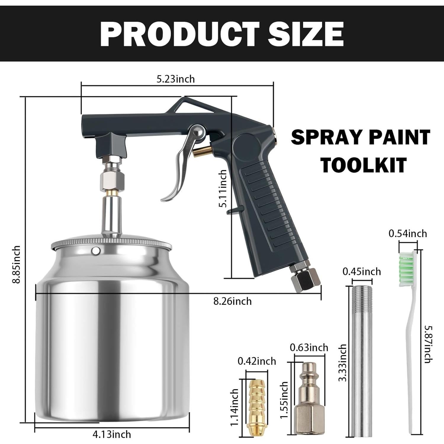 Pistola de Spray YGDMD para Capa Inferior Automotriz 750ml