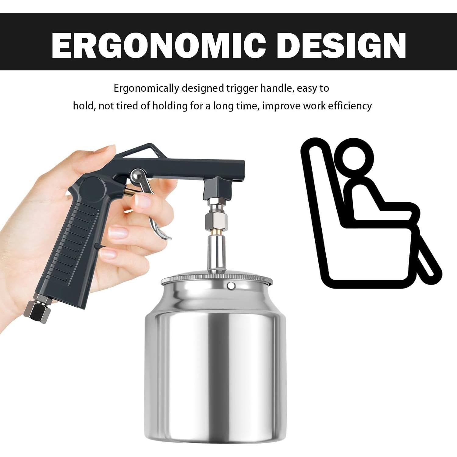 Pistola de Spray YGDMD para Capa Inferior Automotriz 750ml