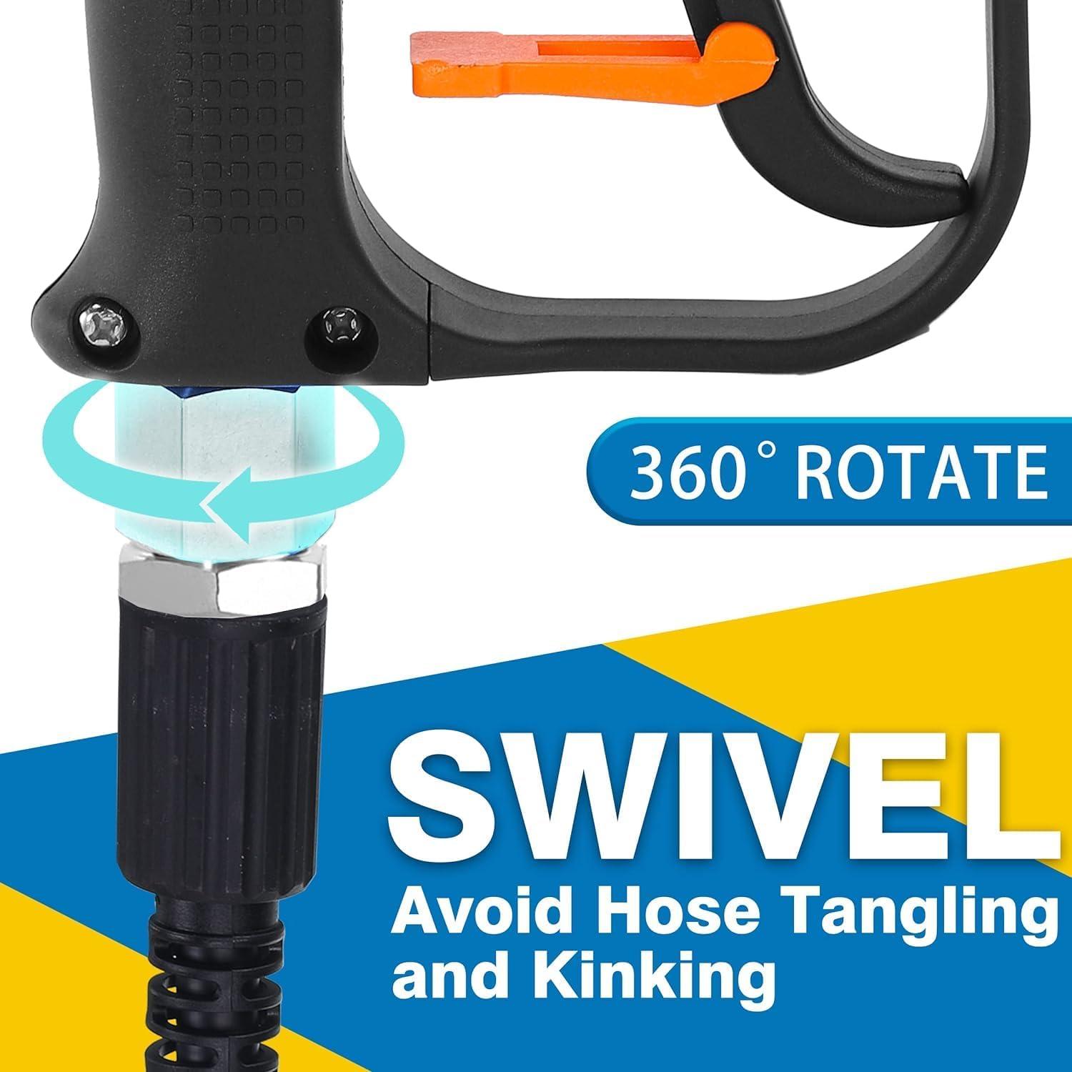 Pistola de Lavado a Presión M MINGLE Giratoria 360° 4000 PSI