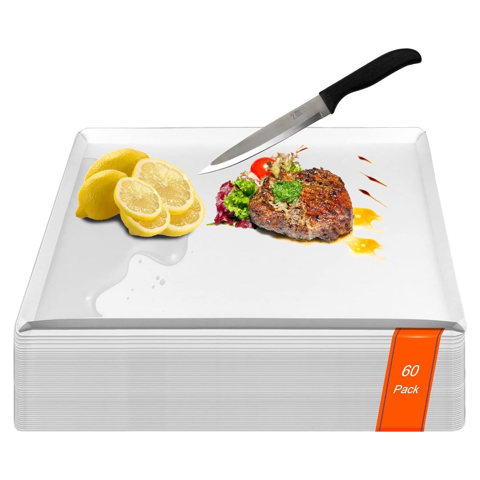 Tablas de Cortar Desechables ZVP 60 Unidades 43.2x30.5cm Blancas