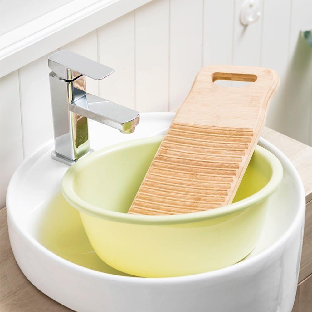 Tabla de Lavado de Madera Antideslizante Hobbyme 40x18 cm