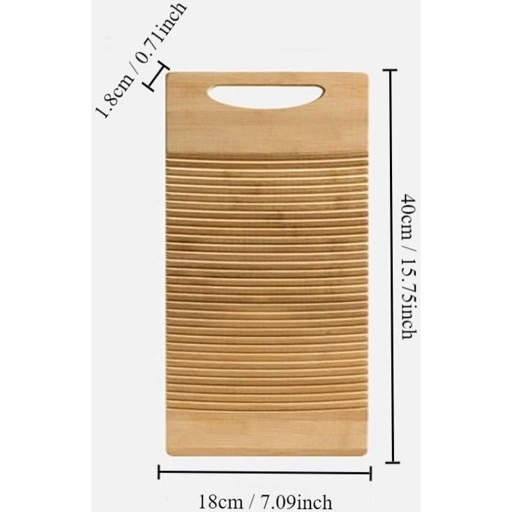 Tabla de Lavado de Madera Antideslizante Hobbyme 40x18 cm