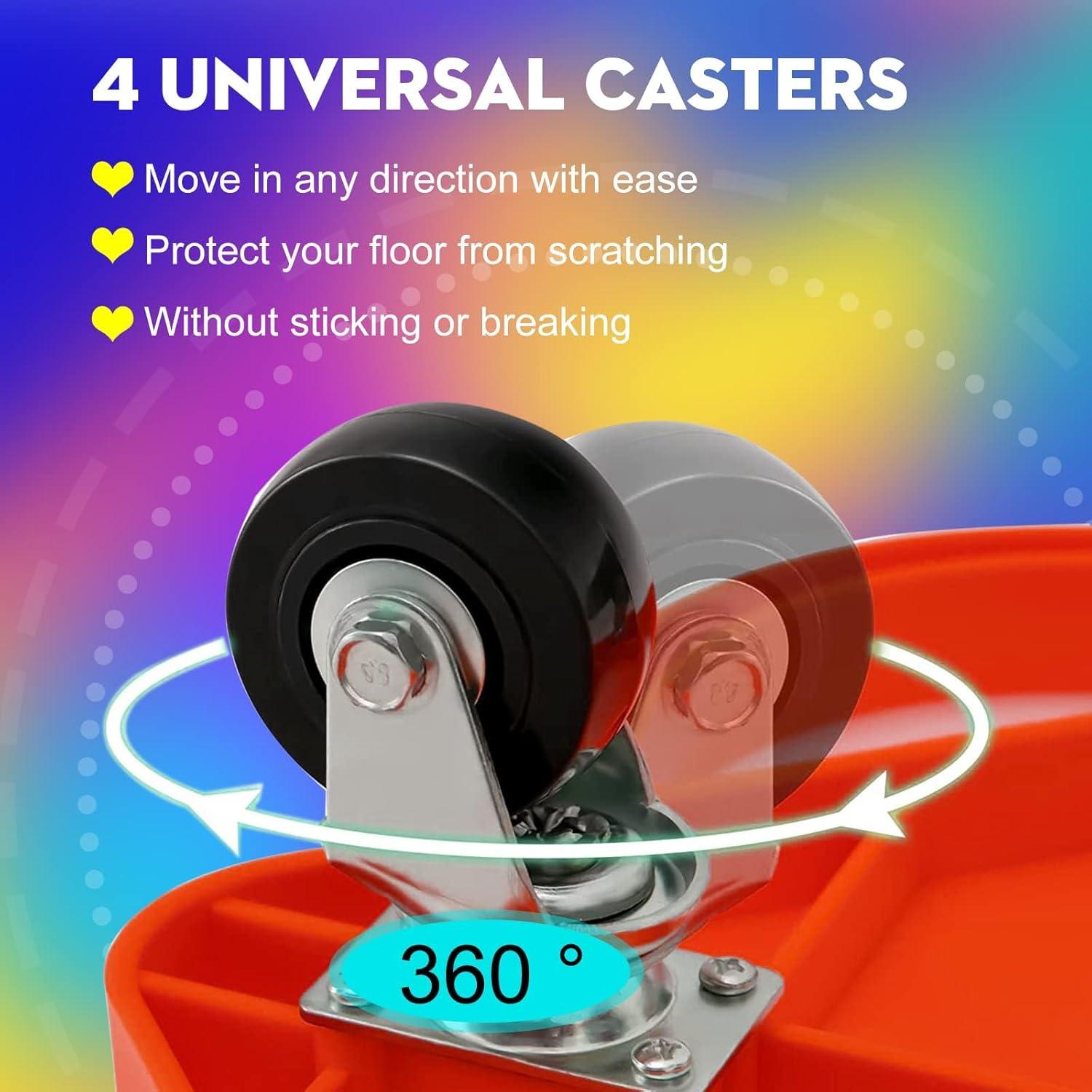 4 Tablas de Scooter SUNYIWJIE con Manijas y Ruedas de Plástico