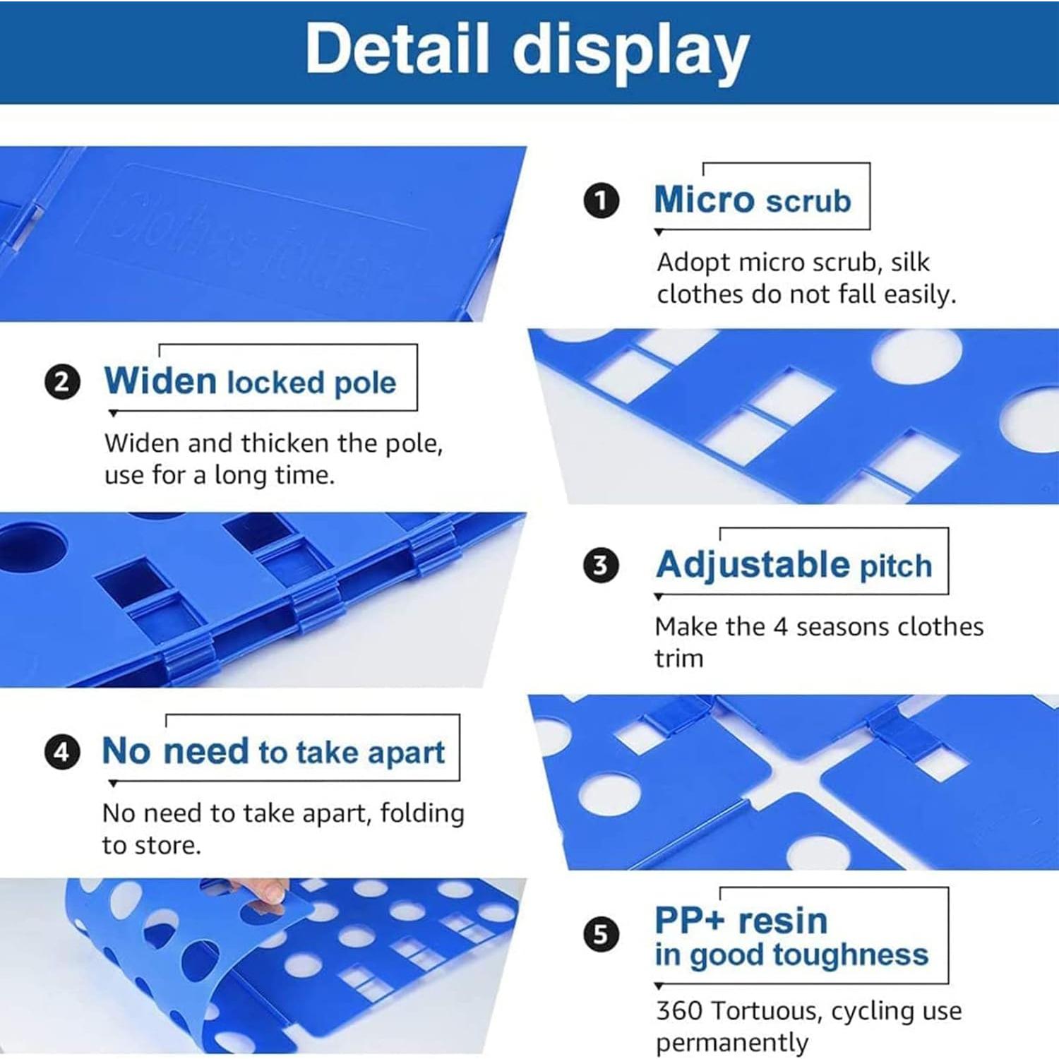 Tabla de Planchado de Ropa Manwetye 2 Pcs Naranja y Azul