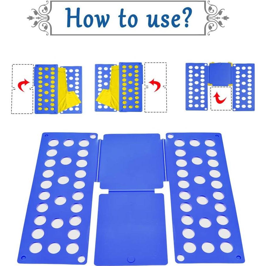 Tablero de Doblado de Camisas BoxLegend - Plegable Verde y Azul