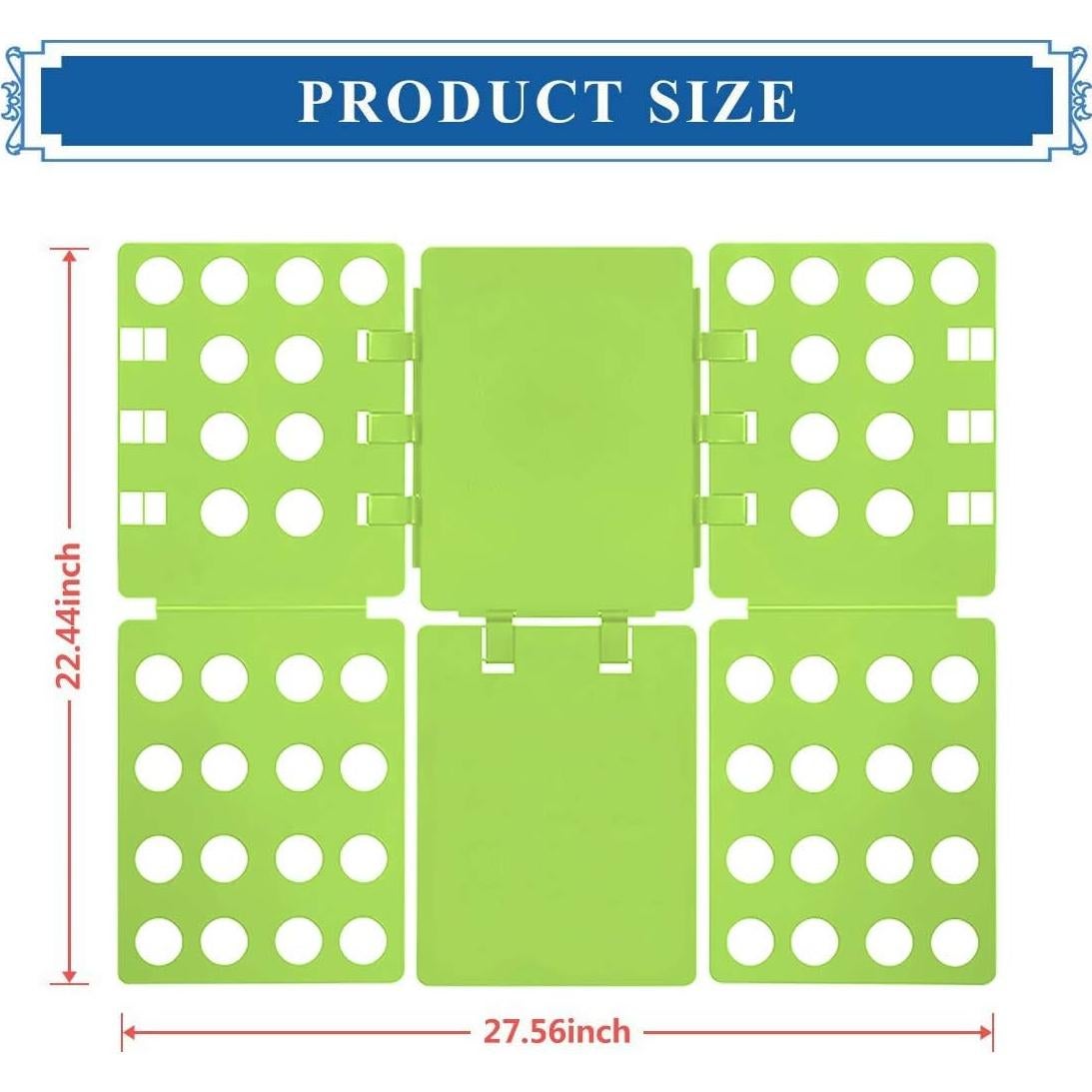 Tablero de Doblado de Camisas BoxLegend - Plegable Verde y Azul