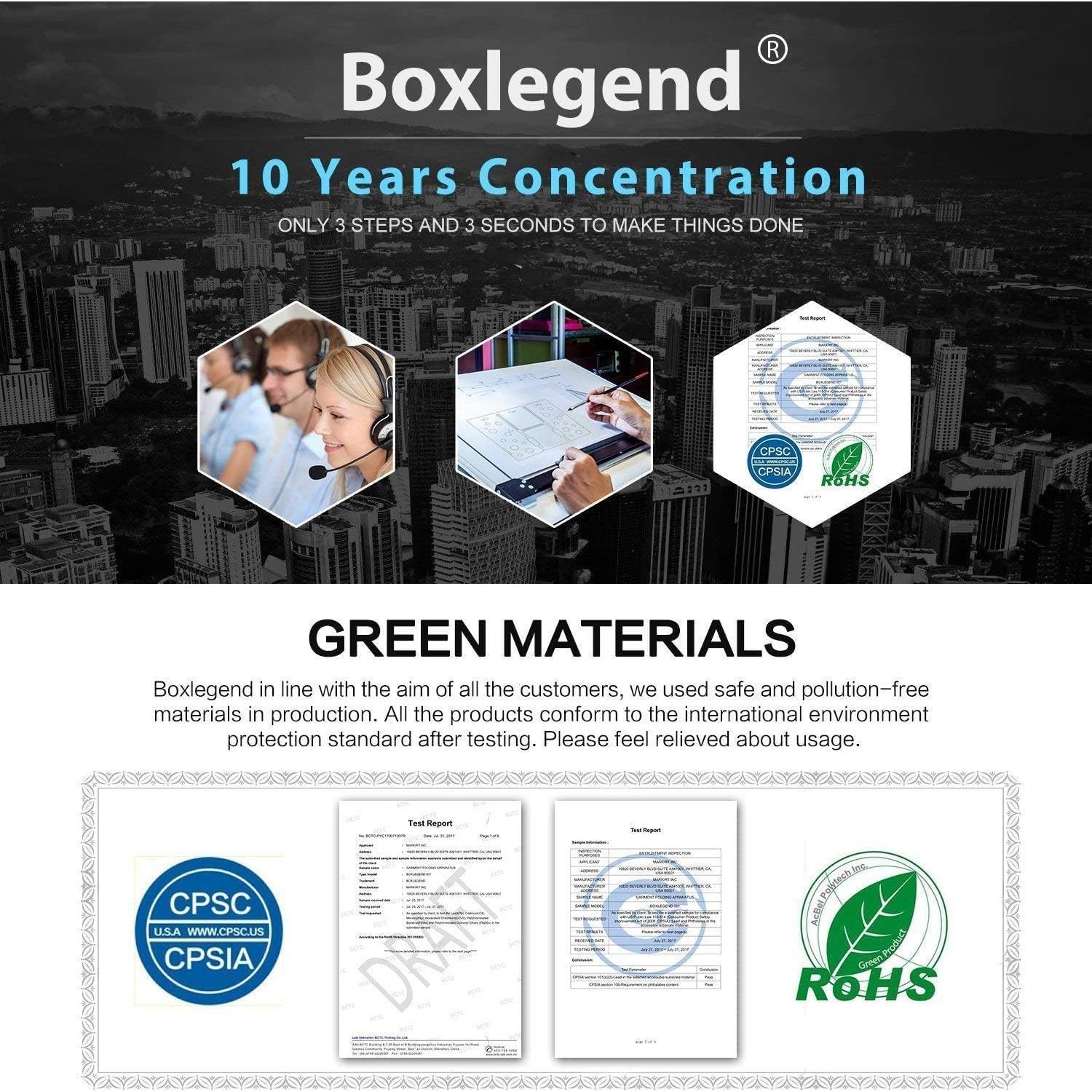 Tablero de Doblado de Camisas BoxLegend - Plegable Verde y Azul