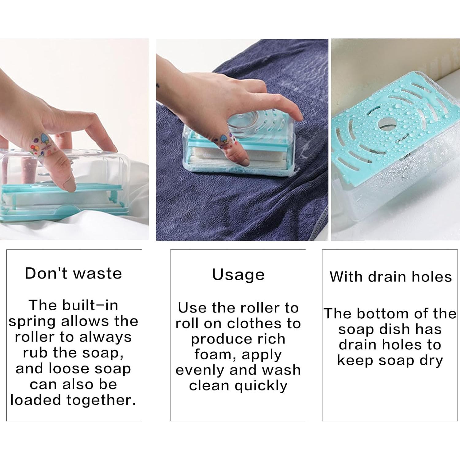 Tablón de Lavado LLpotata Azul Claro con Jabón y Cepillo