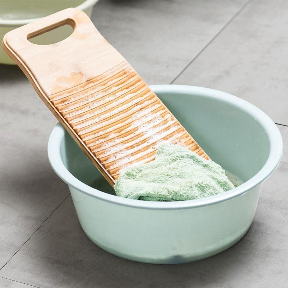 Tabla de Limpieza de Ropa Hobbyme de Bambú 40x18 cm Antideslizante