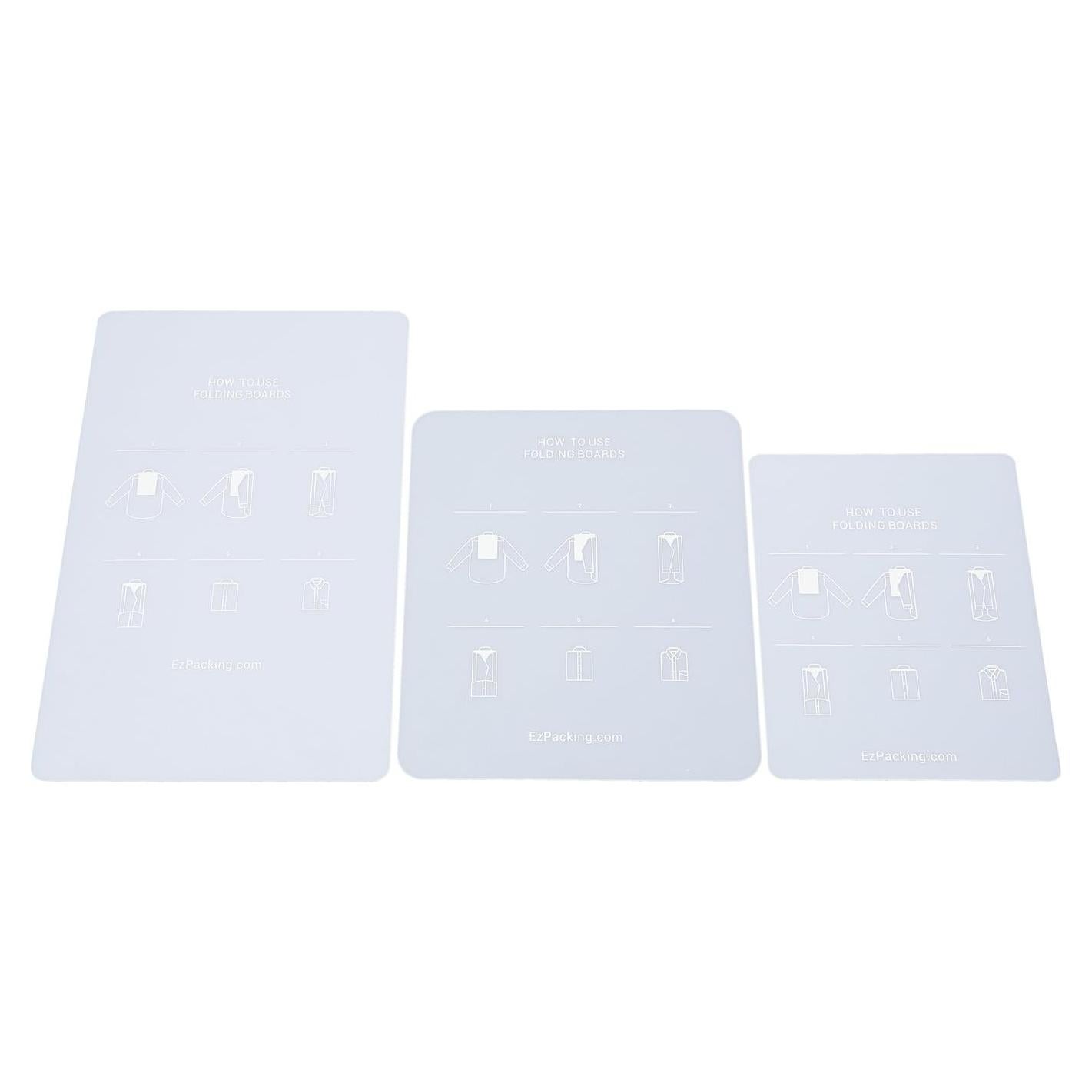 Juego de 3 Tableros de Pliegue EzPacking para Ropa