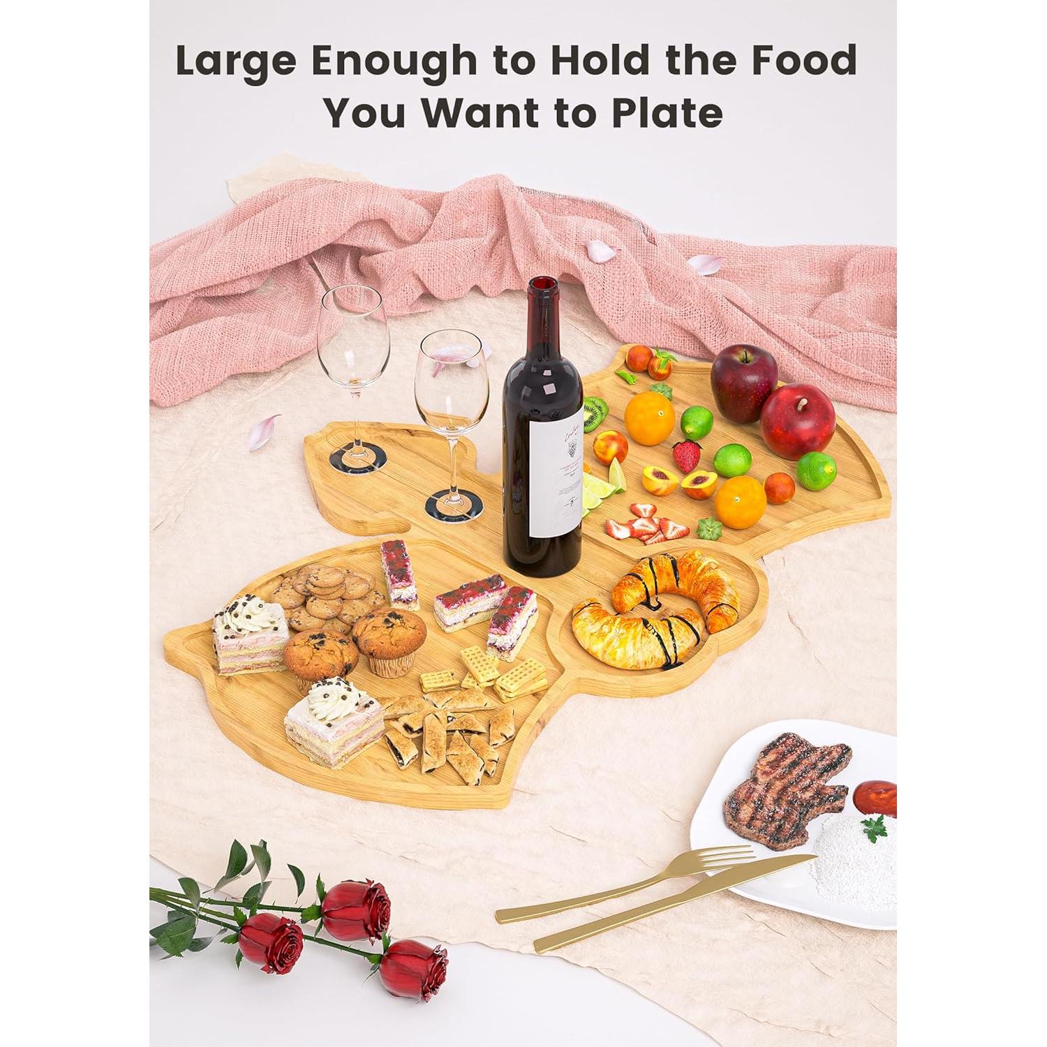 Tabla de Charcutería Extra Grande UPDAY 58.4x40.6cm Bambú