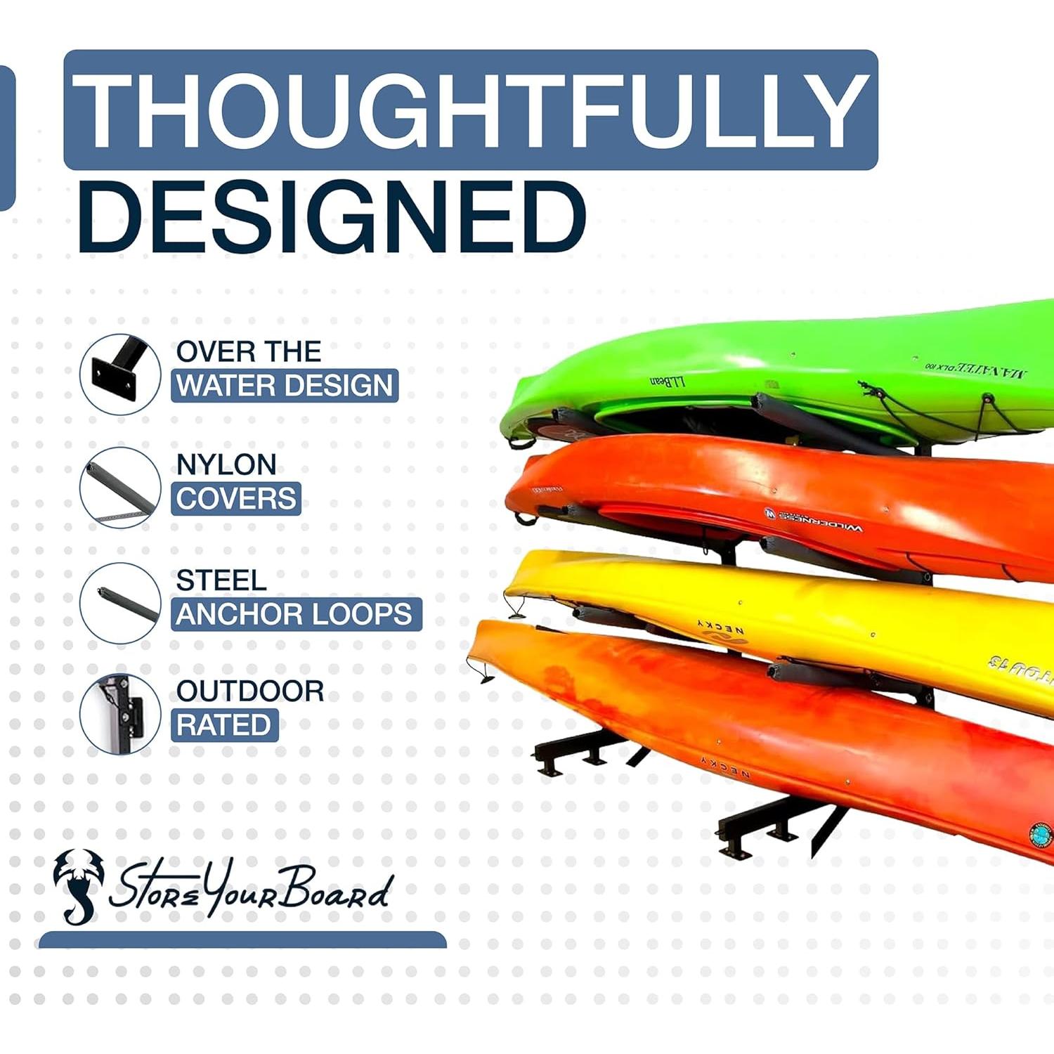 Soporte de Almacenamiento para Kayak StoreYourBoard, 4 Niveles, 181 kg