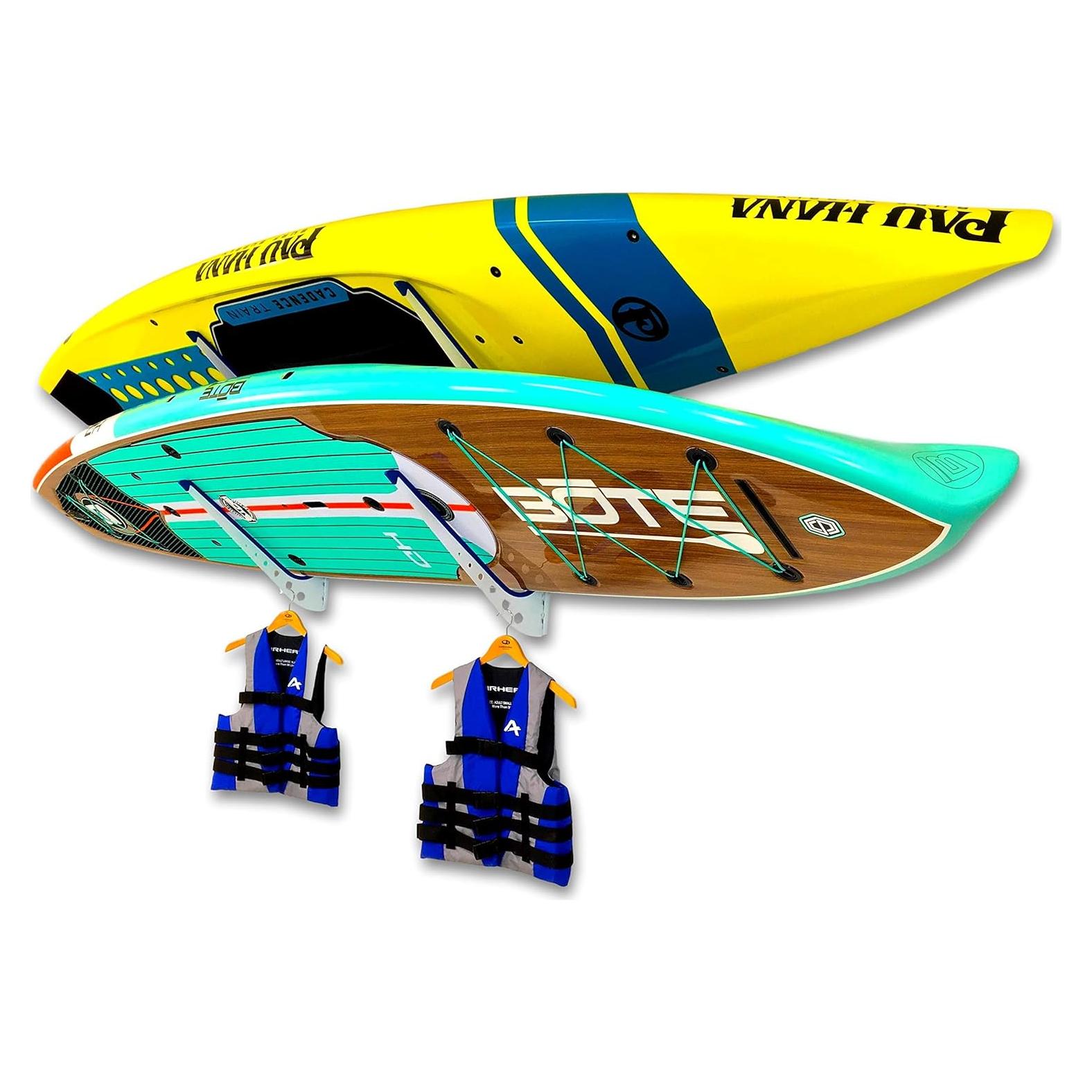 Soporte de Pared Ajustable para 2 Paddleboards StoreYourBoard