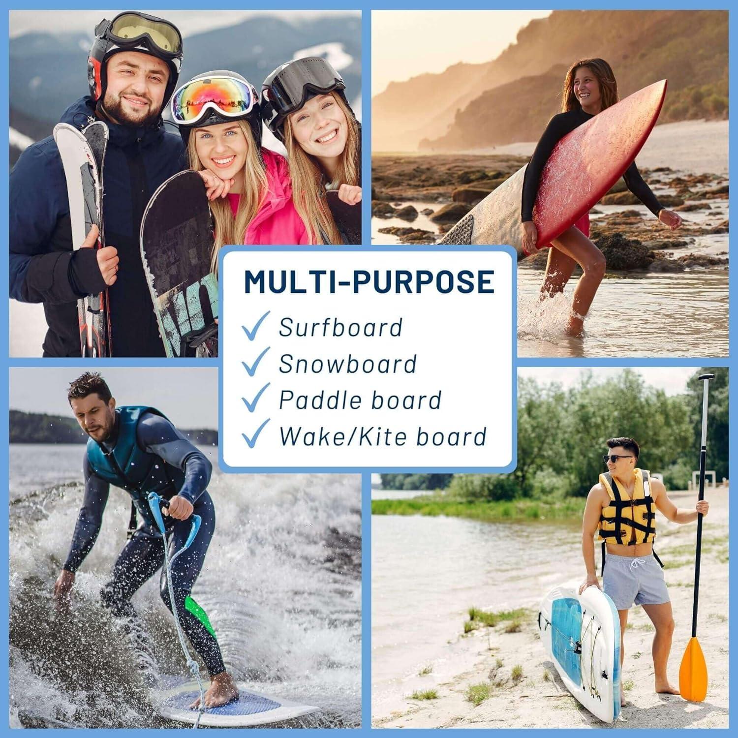 Soporte Vertical para Tablas de Surf Hang 11 - 5 Brazos, Madera Dura