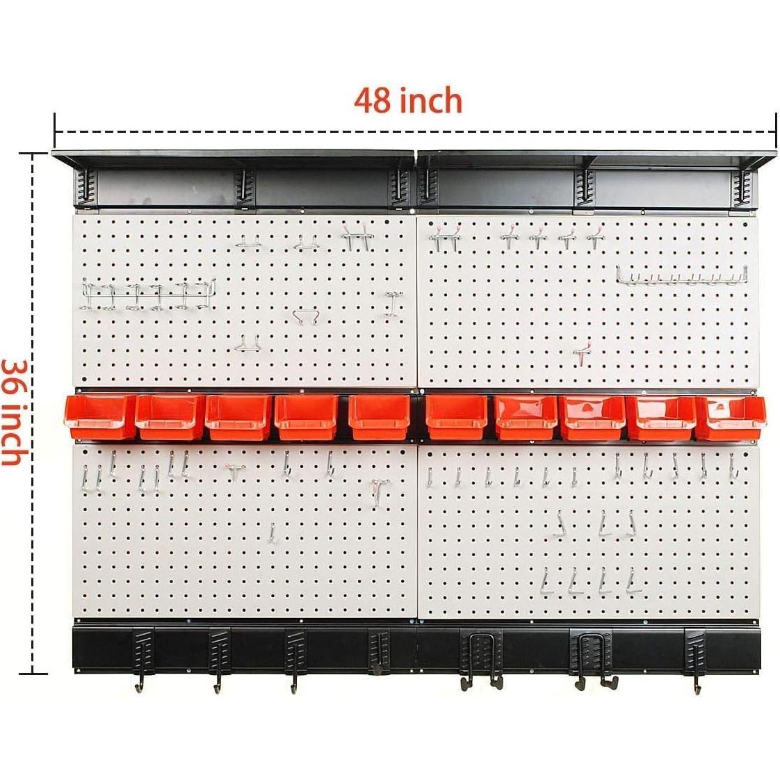 Organizador de Pared Ultrawall 72 Piezas para Garaje 121.92x91.44 cm