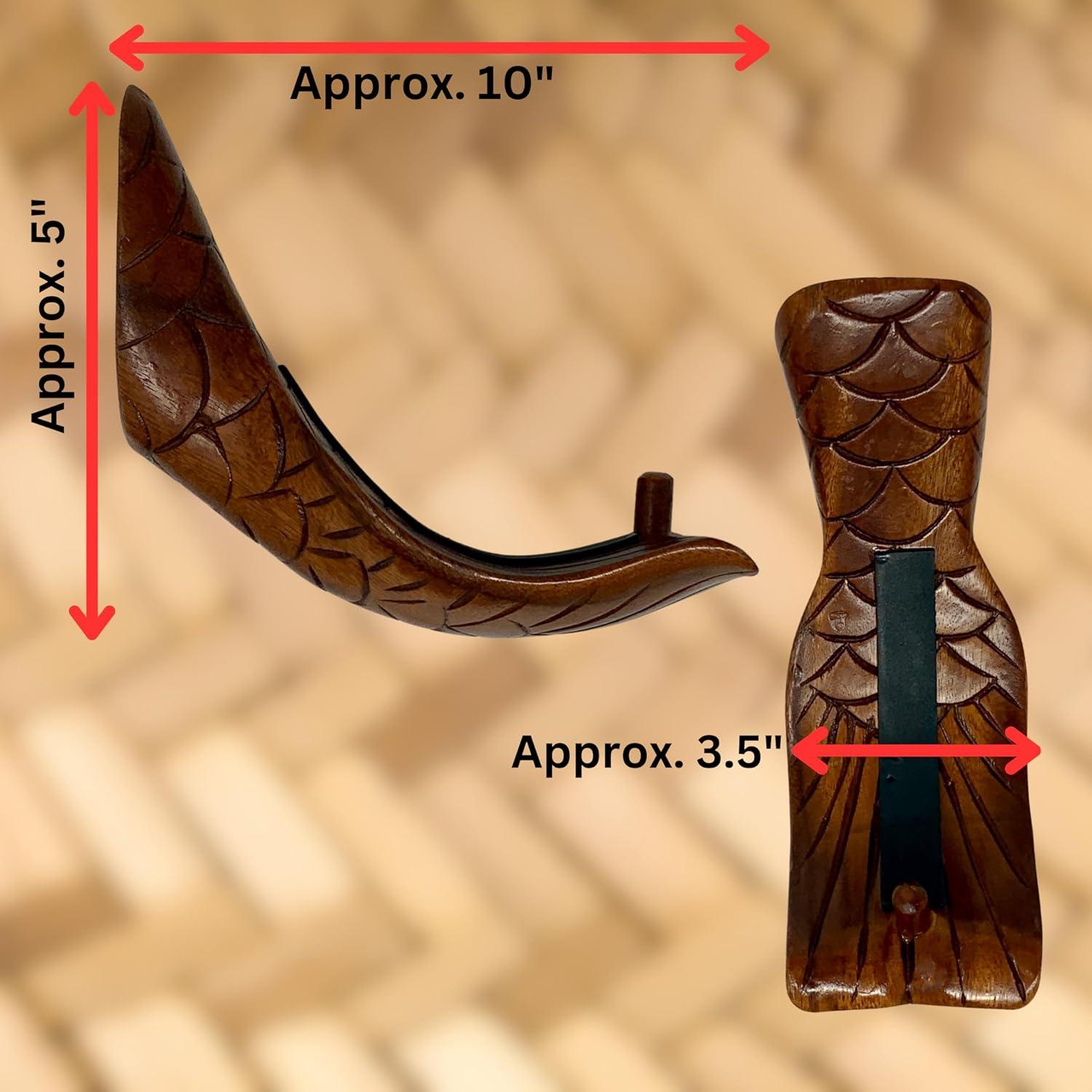 Soporte de Pared para Tabla de Surf Trader Cay - Madera de Suar