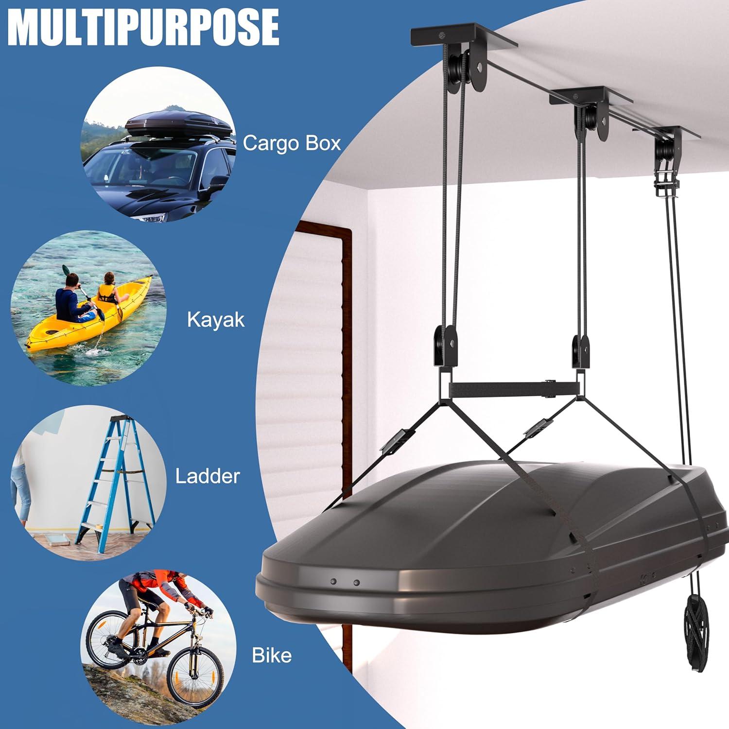 Sistema de polea KOSEOO para garaje, 68 kg, 3-5.5 m