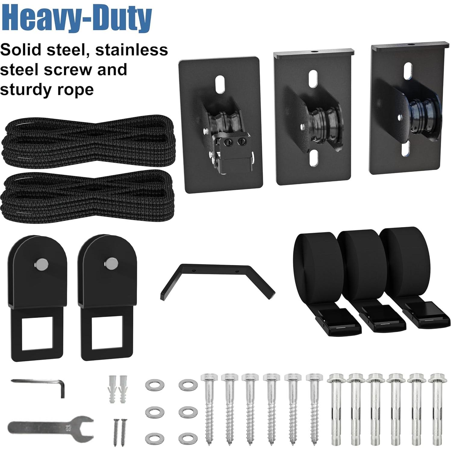 Sistema de polea KOSEOO para garaje, 68 kg, 3-5.5 m