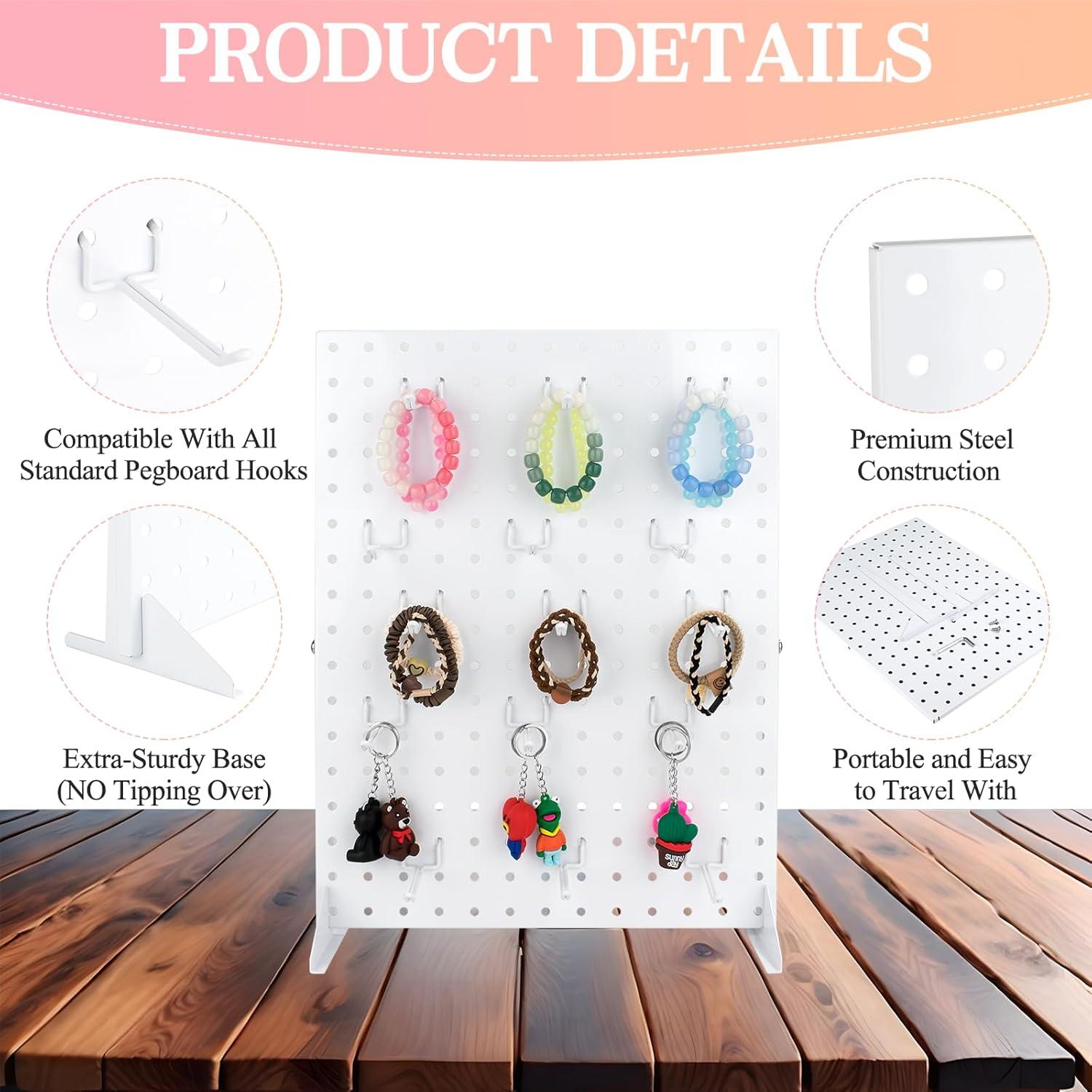 Soporte de Exhibición de Tablero Perforado VACONICO 43x33 cm Blanco