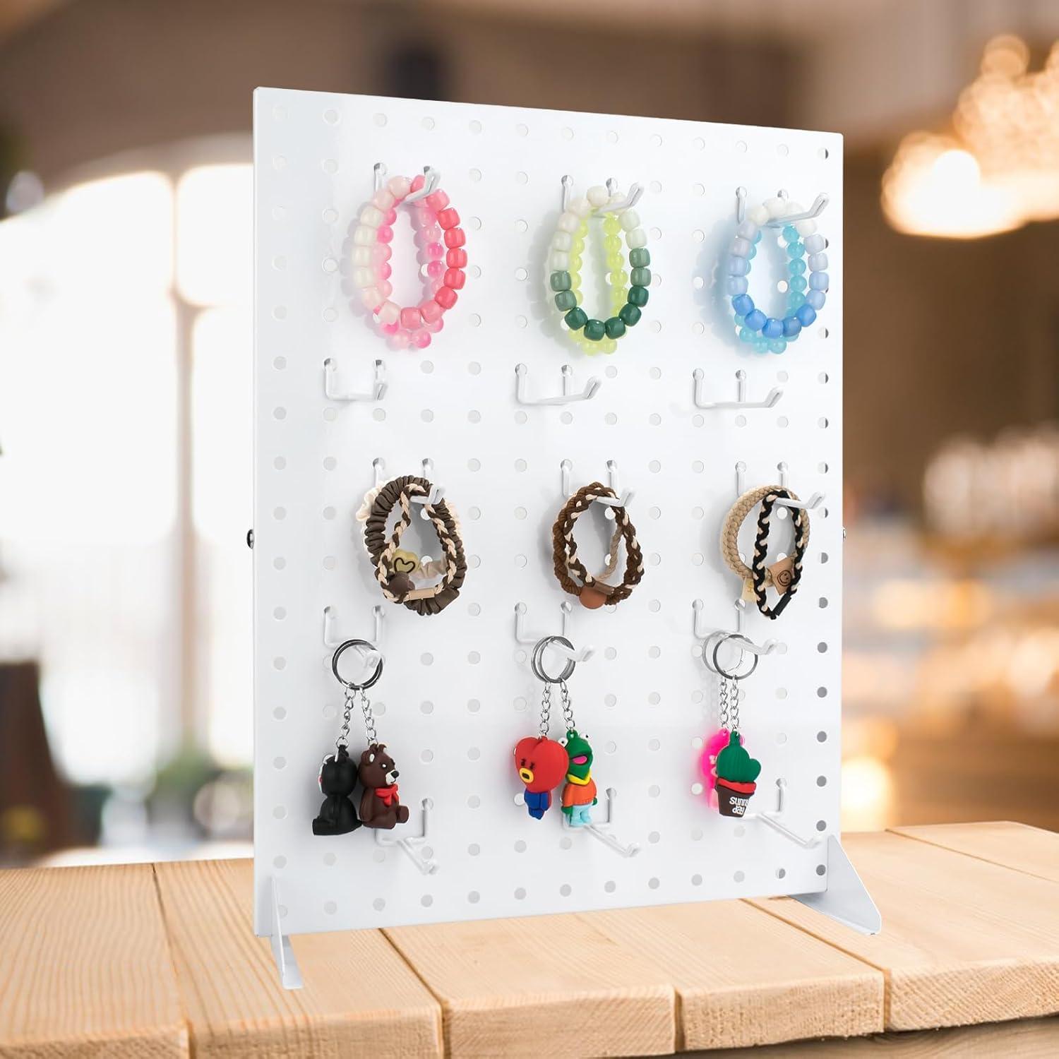 Soporte de Exhibición de Tablero Perforado VACONICO 43x33 cm Blanco