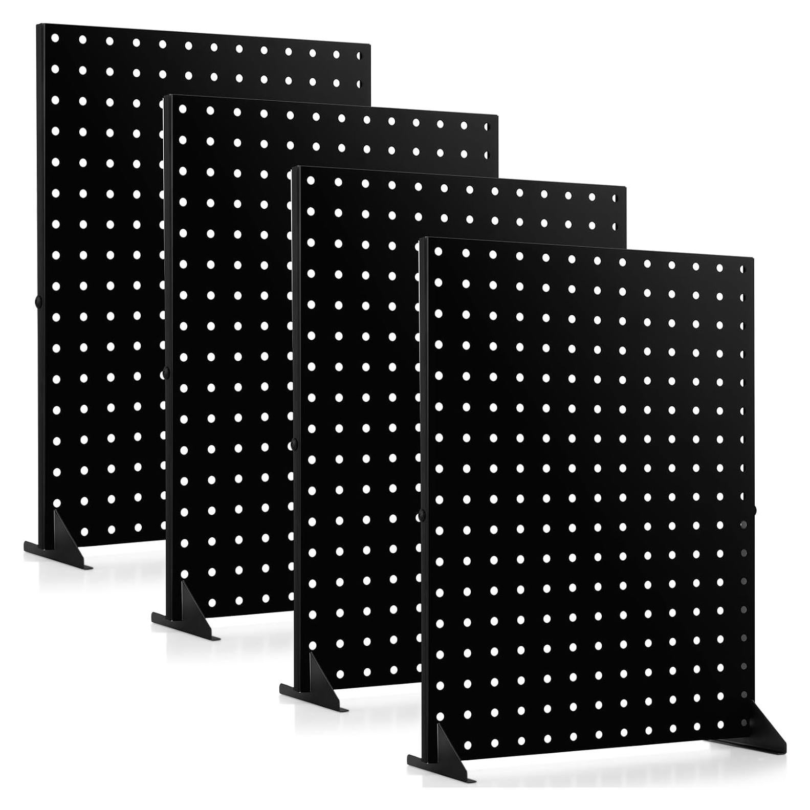 Soporte de Exhibición de Tablero Perforado Moxweyeni 4 Pcs 43x33cm Negro