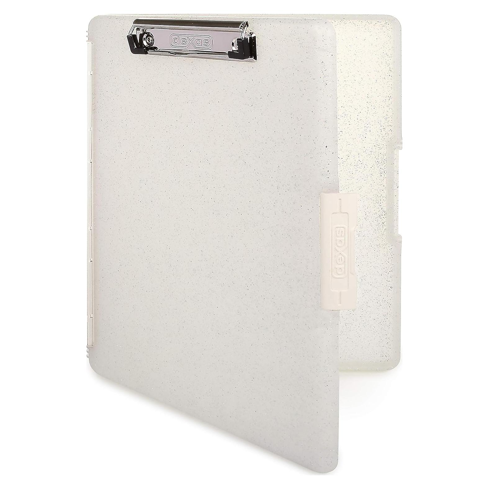 Clipboard Dexas Slimcase 2 con Almacenamiento A4 Blanco