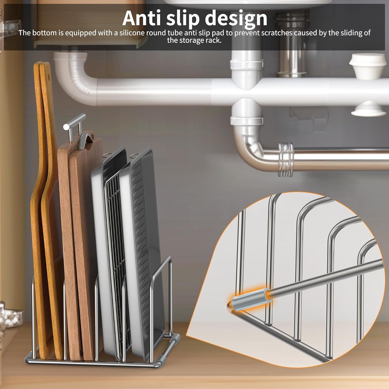 Soporte Organizador de Tabla de Cortar LAEMYFYRE Acero Inoxidable