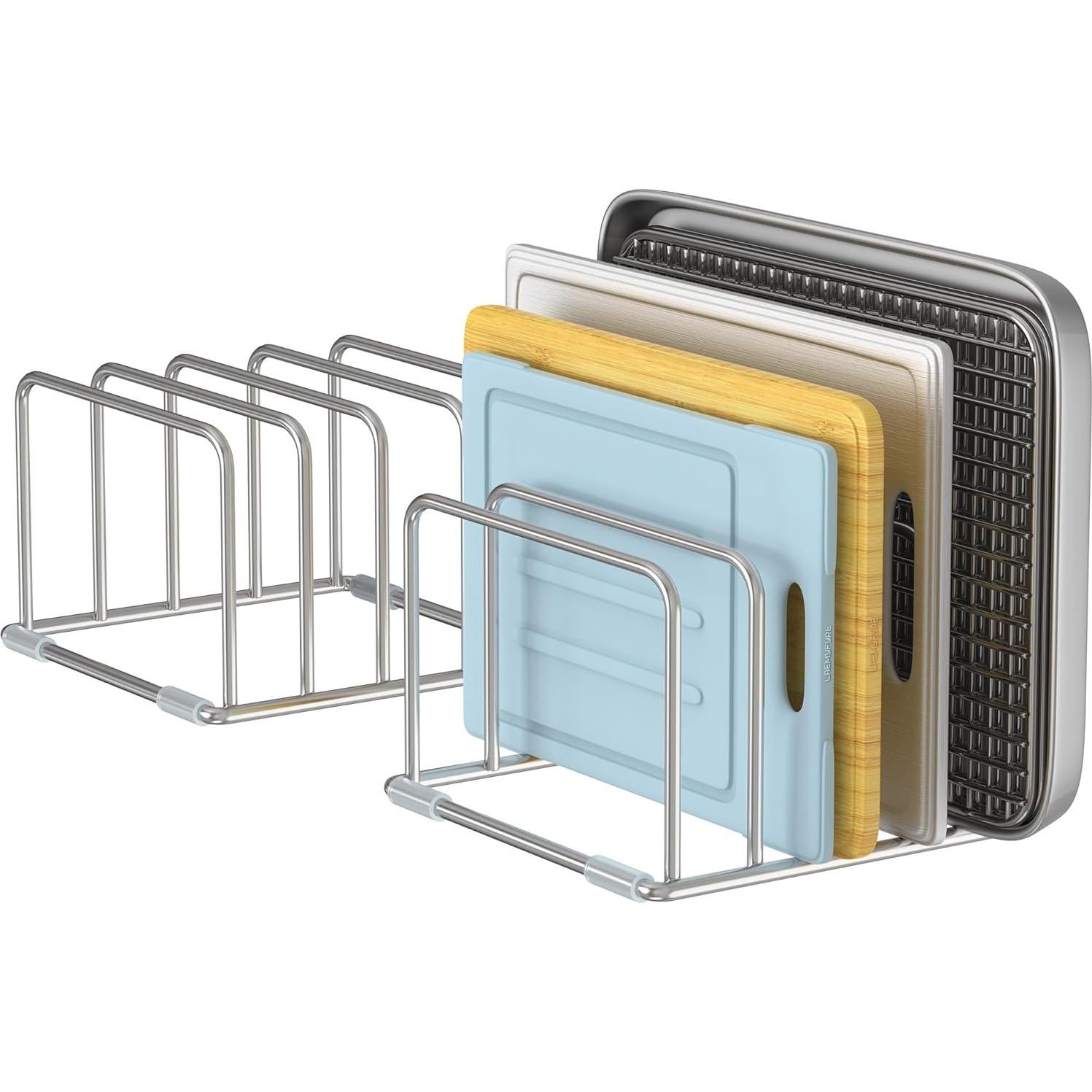 Soporte Organizador de Tabla de Cortar LAEMYFYRE Acero Inoxidable