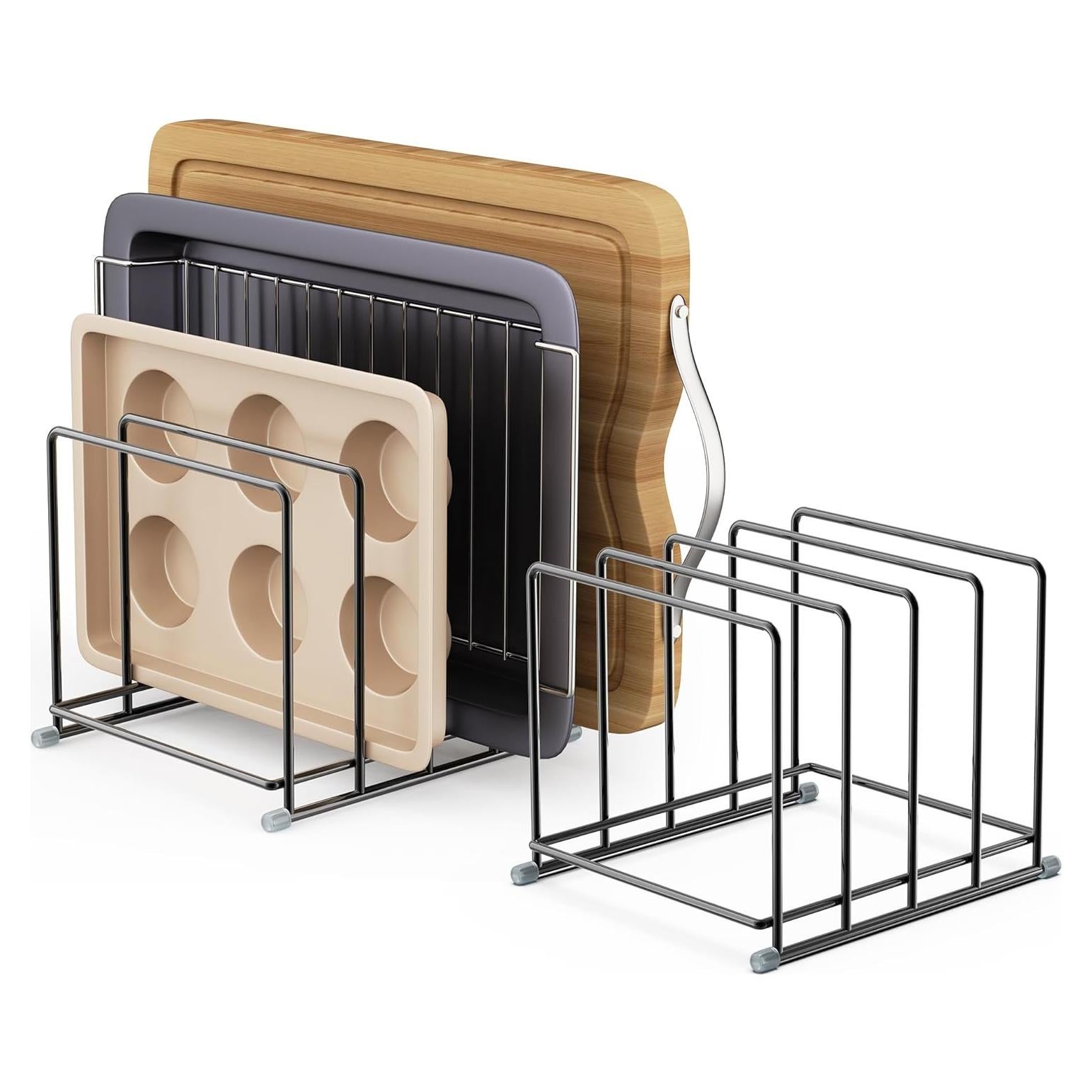 Organizador de Cocina PLUVON 2PCS Grande para Tablas y Sartenes