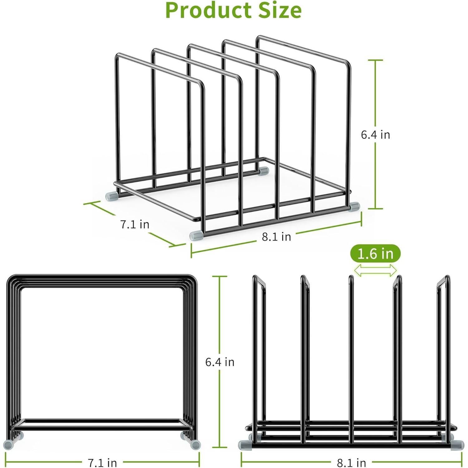 Organizador de Cocina PLUVON 2PCS Grande para Tablas y Sartenes
