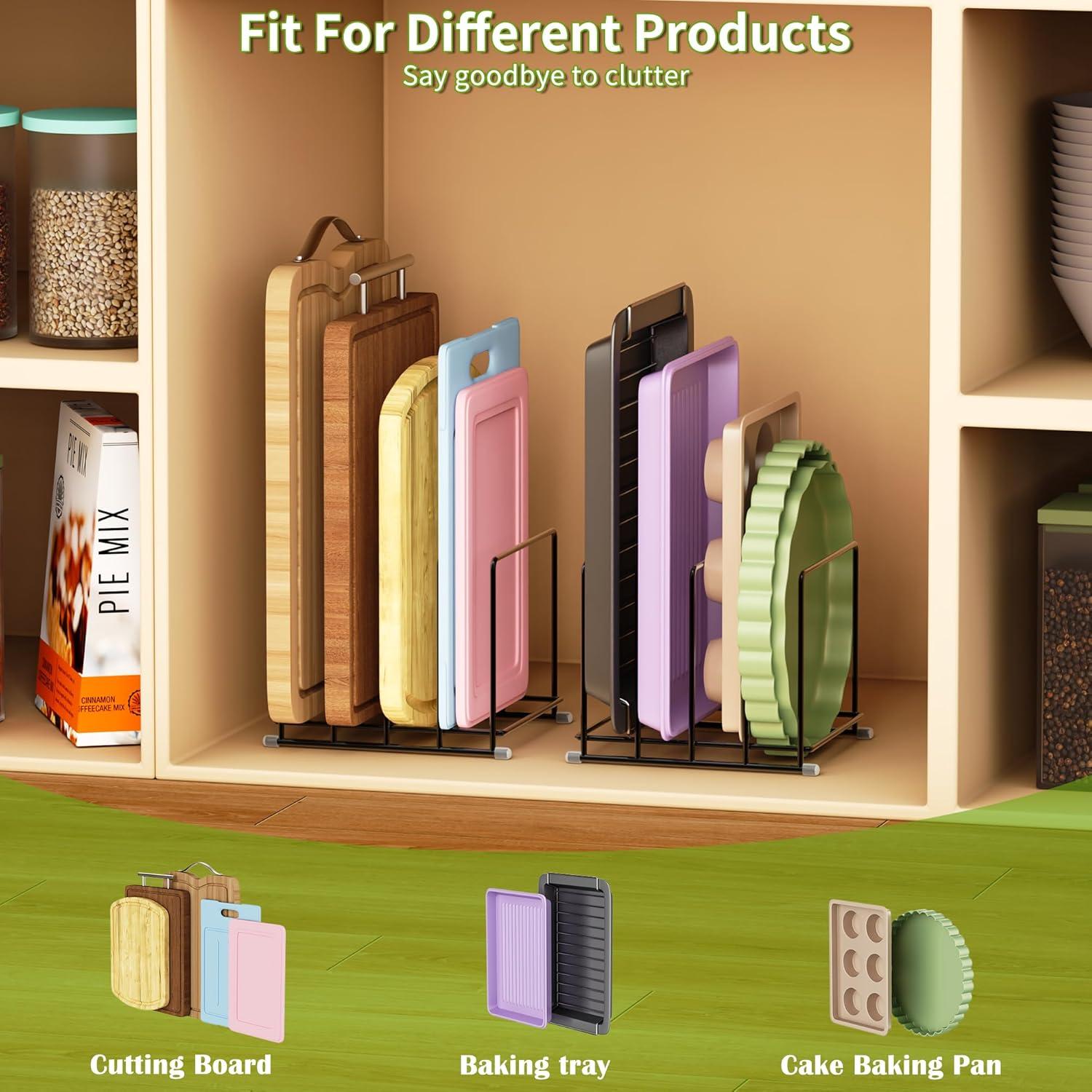 Organizador de Cocina PLUVON 2PCS Grande para Tablas y Sartenes