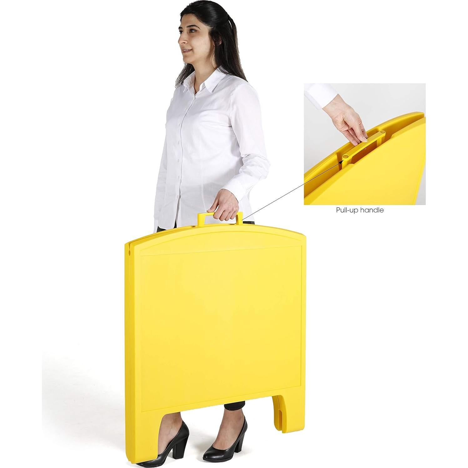 Cartel Sandwich A-Frame M&T Displays Amarillo 63x50 cm Doble Cara