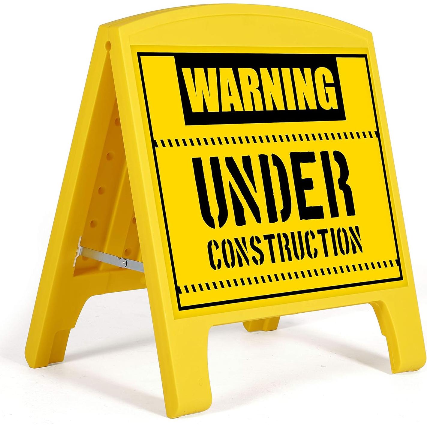 Cartel Sandwich A-Frame M&T Displays Amarillo 63x50 cm Doble Cara