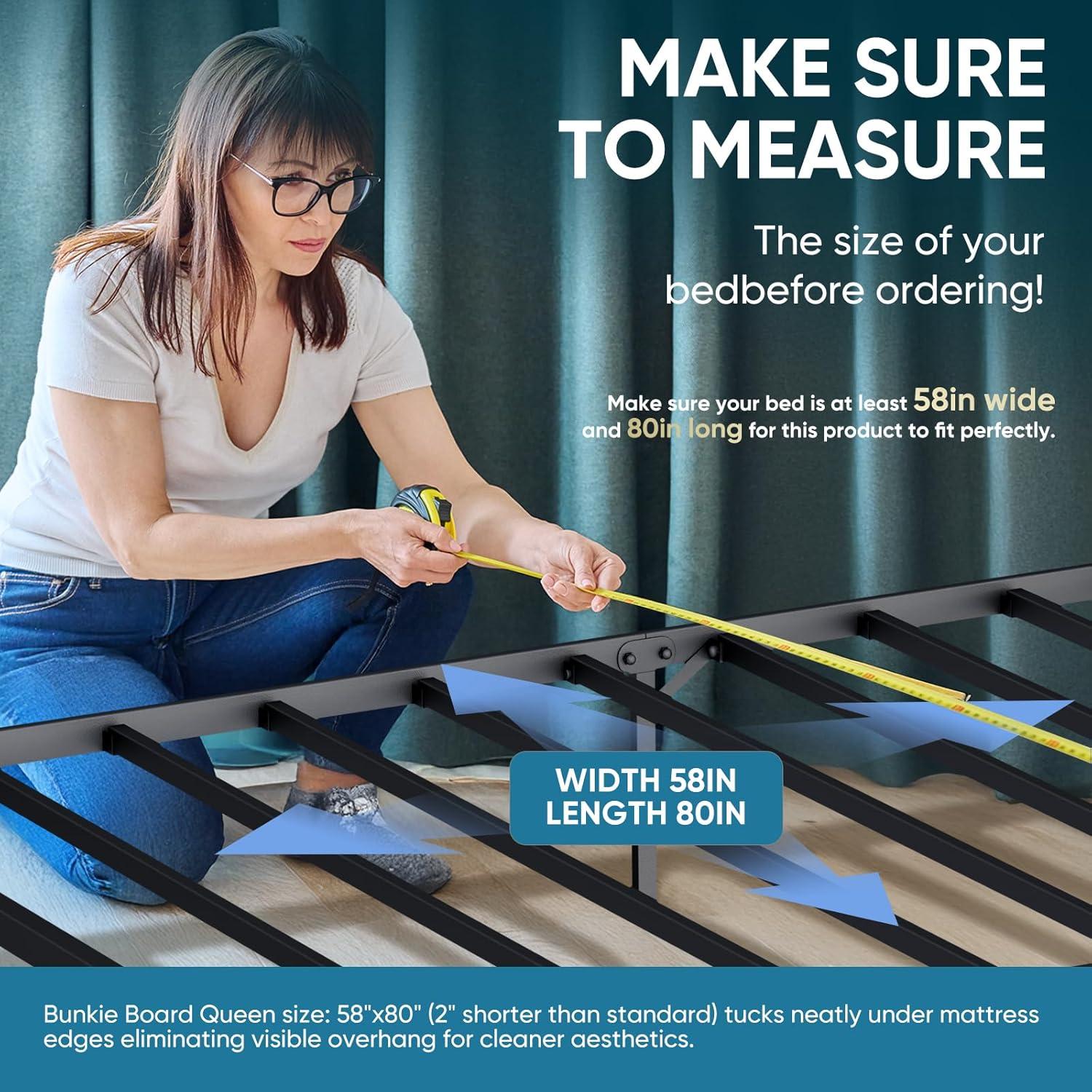 Tablero Bunkie Reina 152.4x203.2 cm Soporte Alta Resistencia