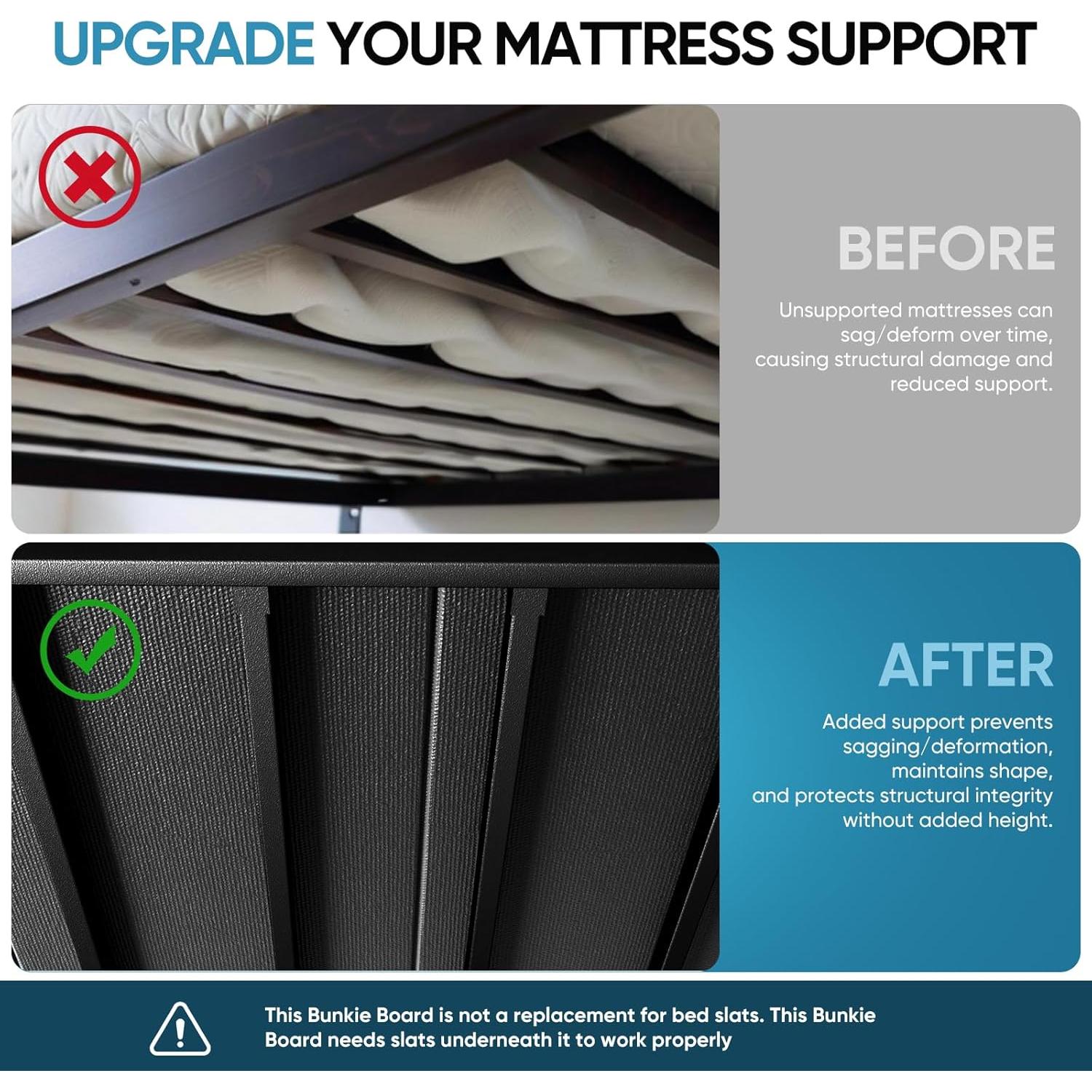 Tablero Bunkie Reina 152.4x203.2 cm Soporte Alta Resistencia