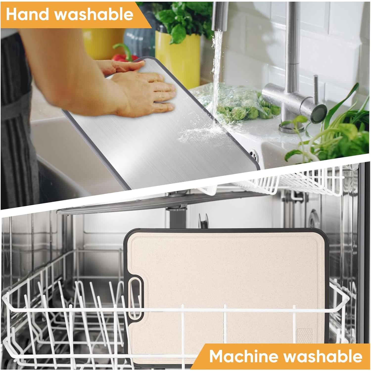 Tabla de Cortar Reversible CreaCare Titanio GR2 38x25cm