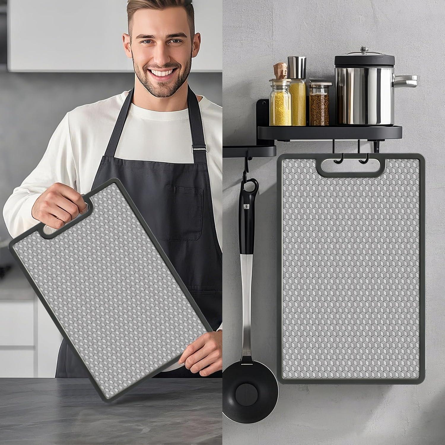 Tabla de Cortar Doble Cara IGOYE Acero Inoxidable 316 41.4x26.7cm