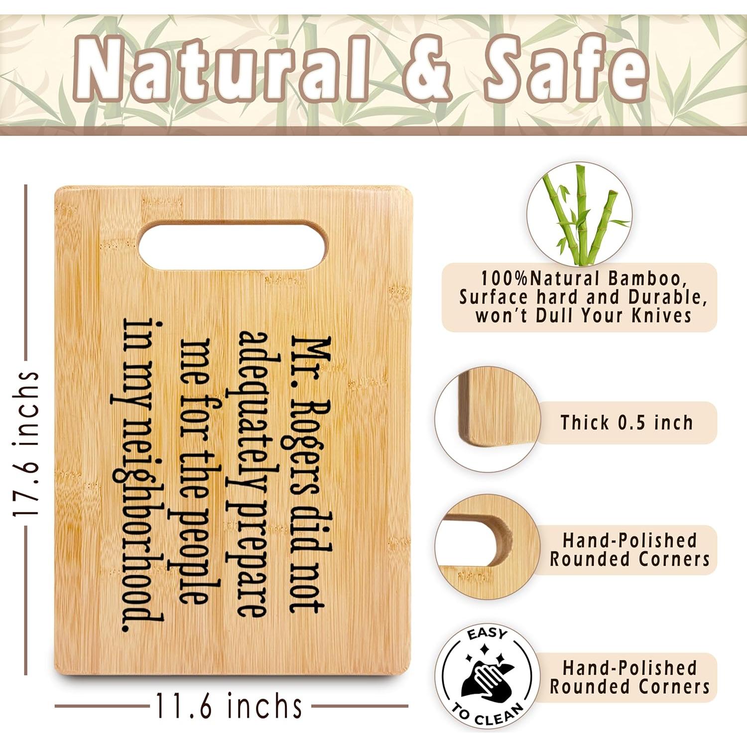 Tabla de Cortar de Bambú SPBL&L 29.5x19.3cm Decorativa