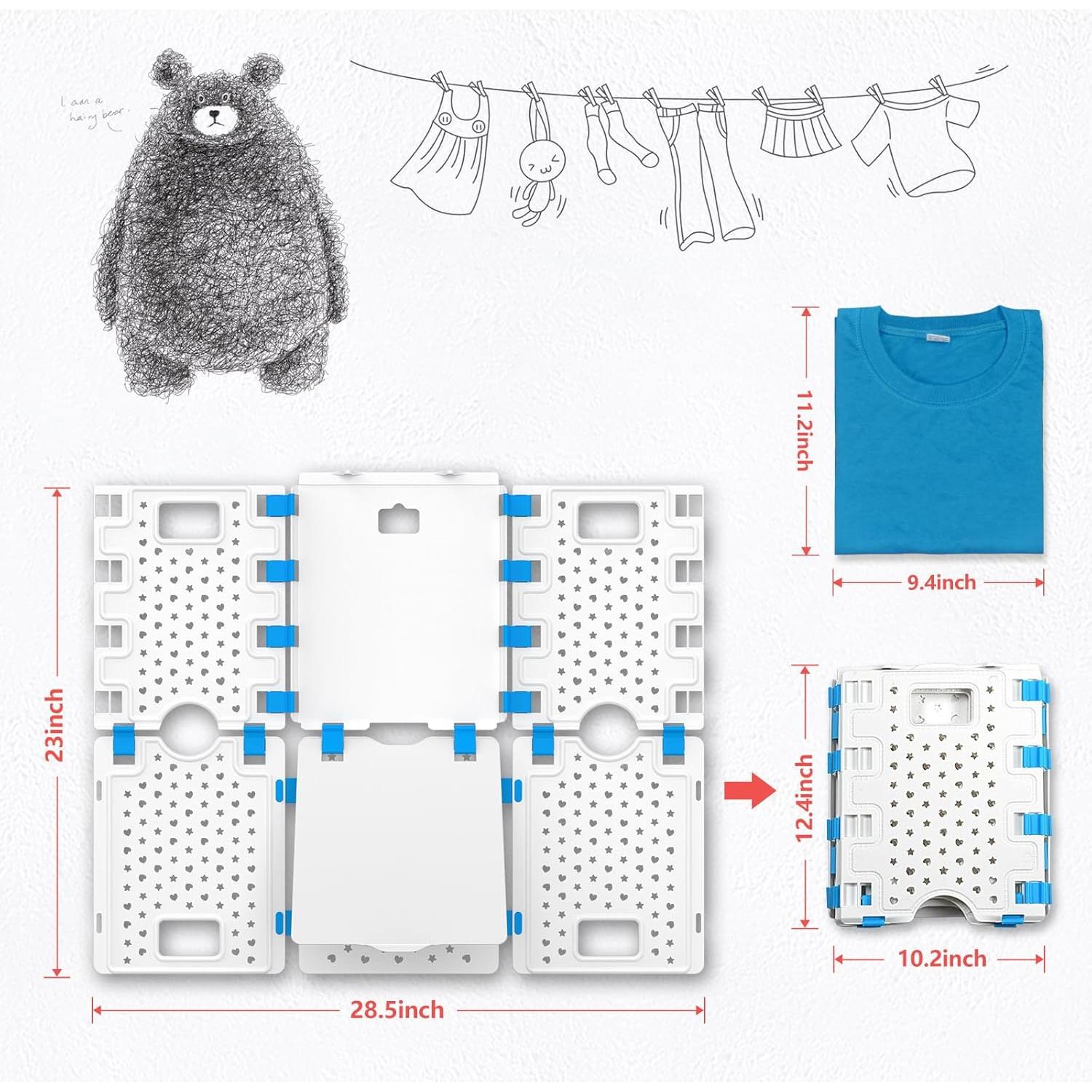 Tabla de Doblado de Ropa CajaLeyenda V4 57.9x71.8cm Blanca
