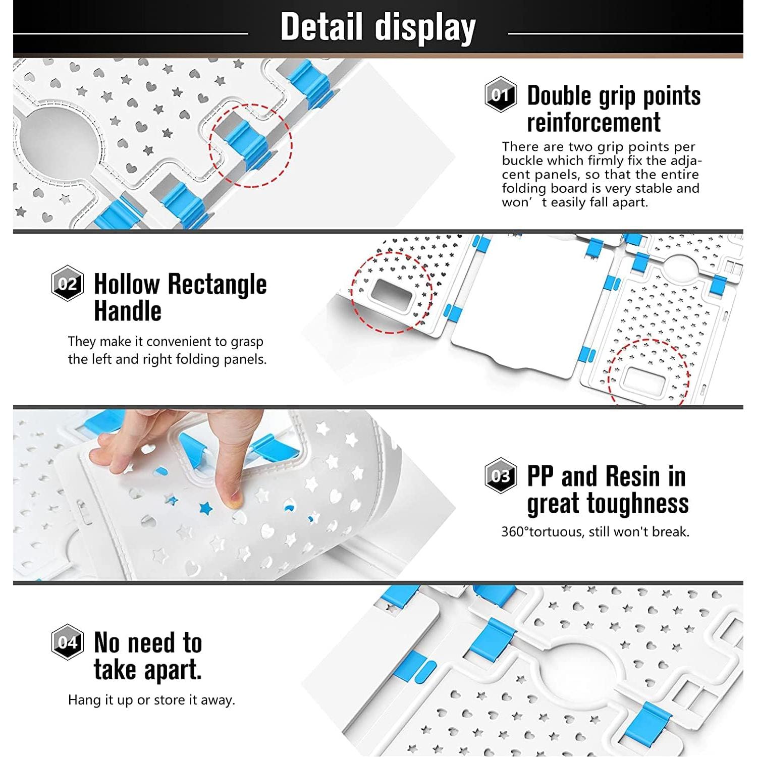 Tabla de Doblado de Ropa CajaLeyenda V4 57.9x71.8cm Blanca