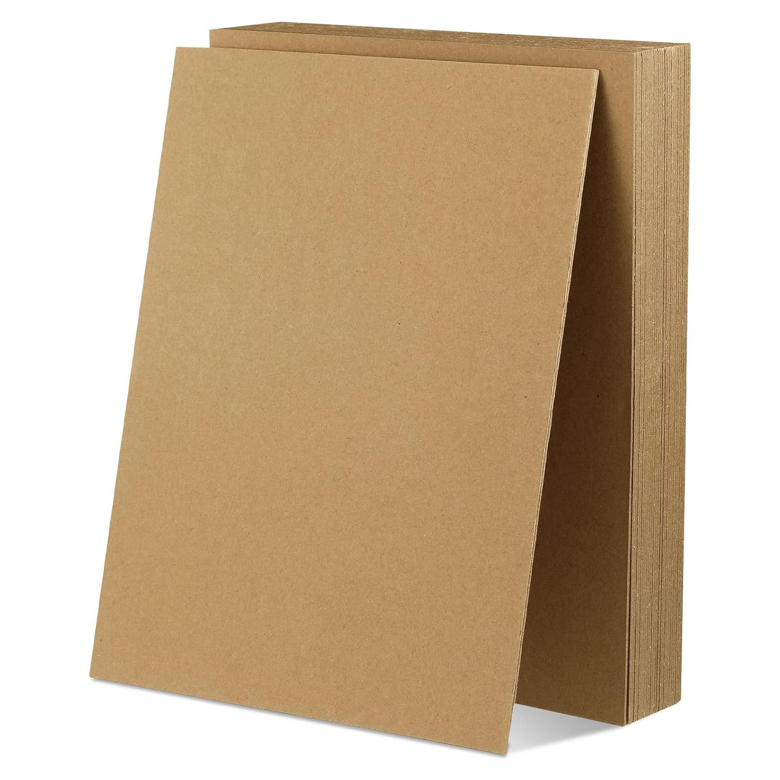 30 Hojas de Cartón Kraft 21.6 x 28 cm 70 Puntos Manualidades