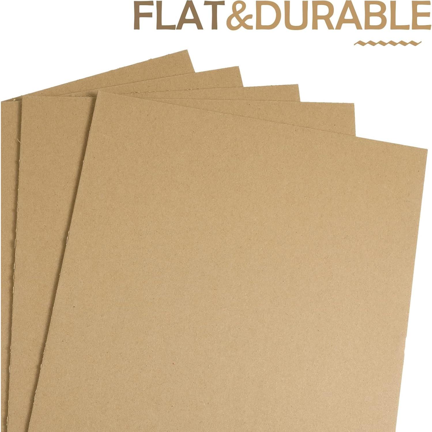 30 Hojas de Cartón Kraft 21.6 x 28 cm 70 Puntos Manualidades