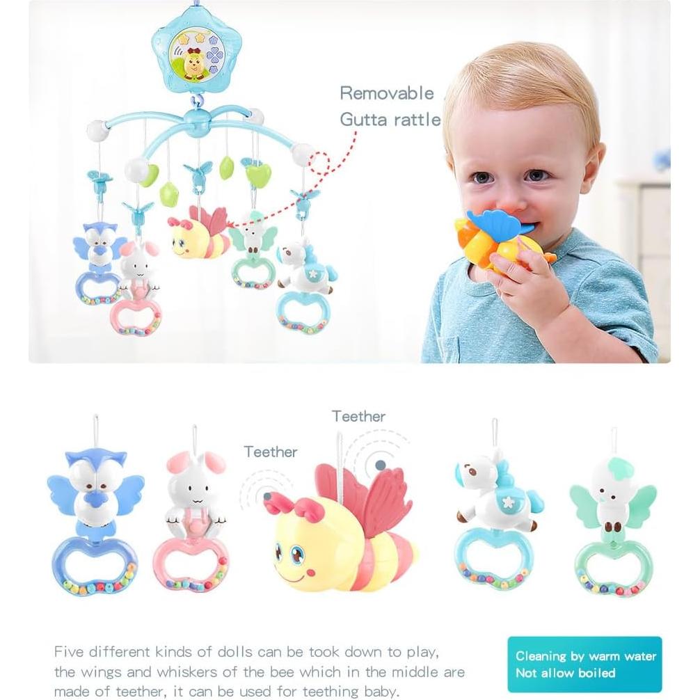 Móvil para Cuna Caterbee AMEC8021 con Proyector y Control Remoto