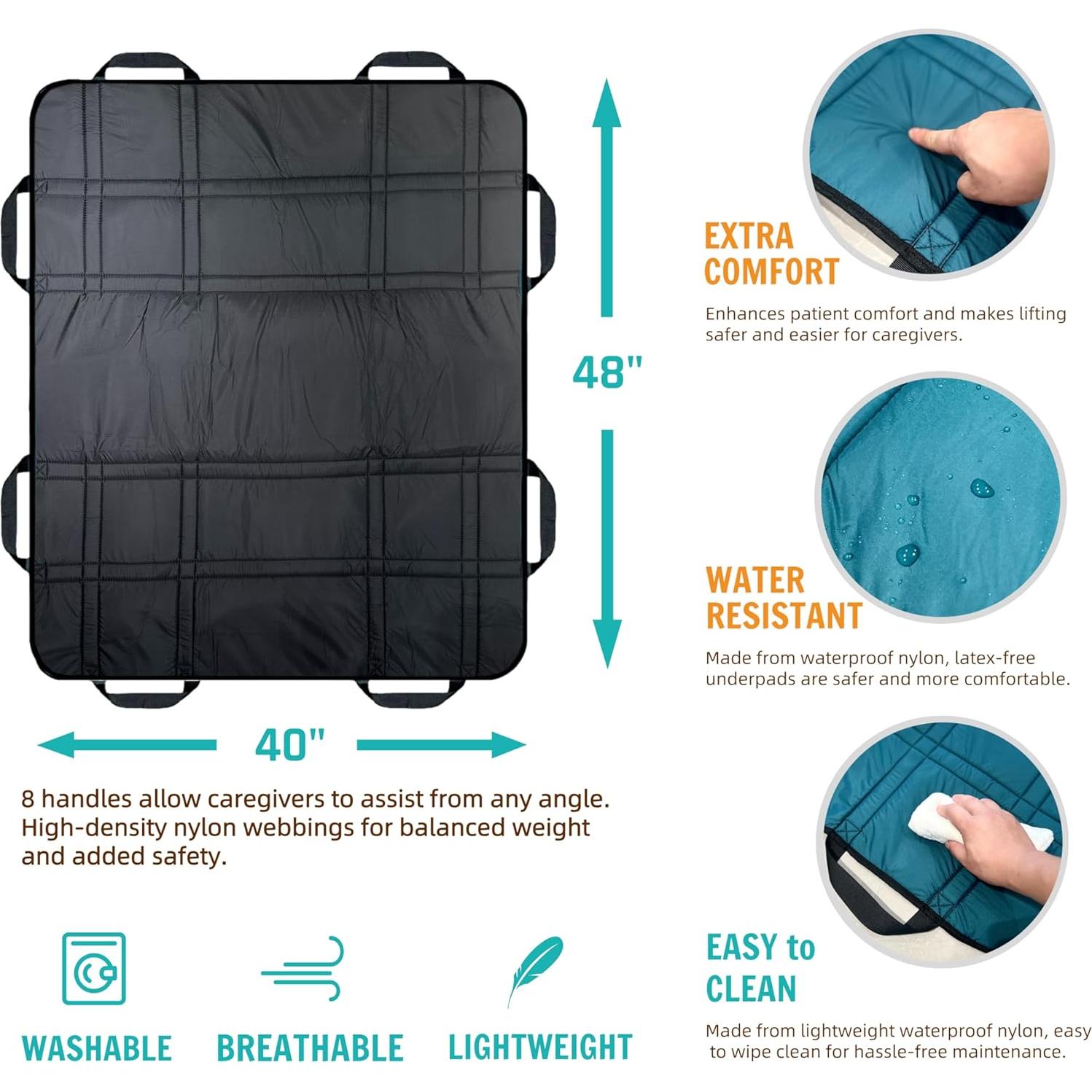 Almohadilla de Cama NurtureCare 3 Capas 120x100cm Impermeable