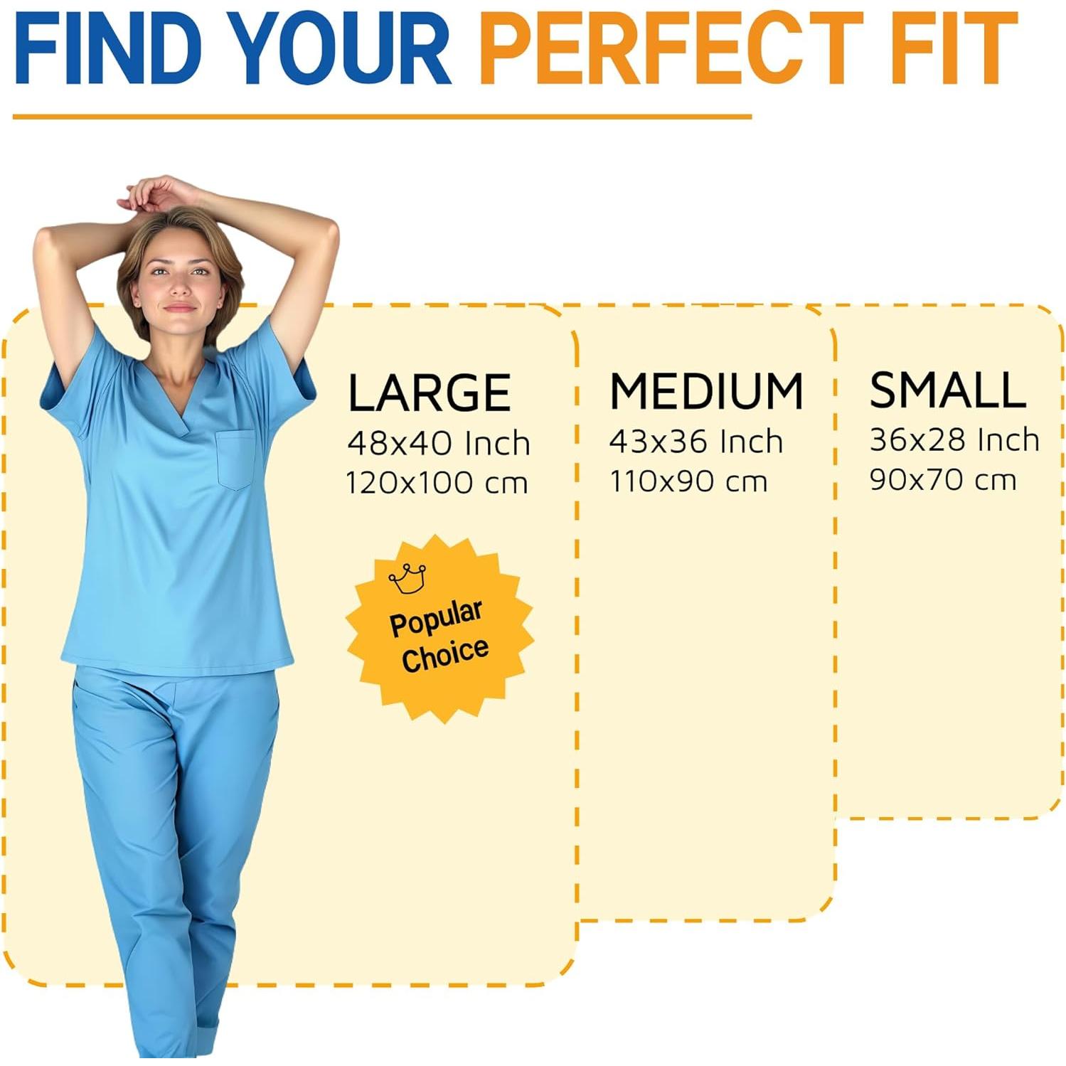 Almohadilla de Cama NurtureCare 3 Capas 120x100cm Impermeable