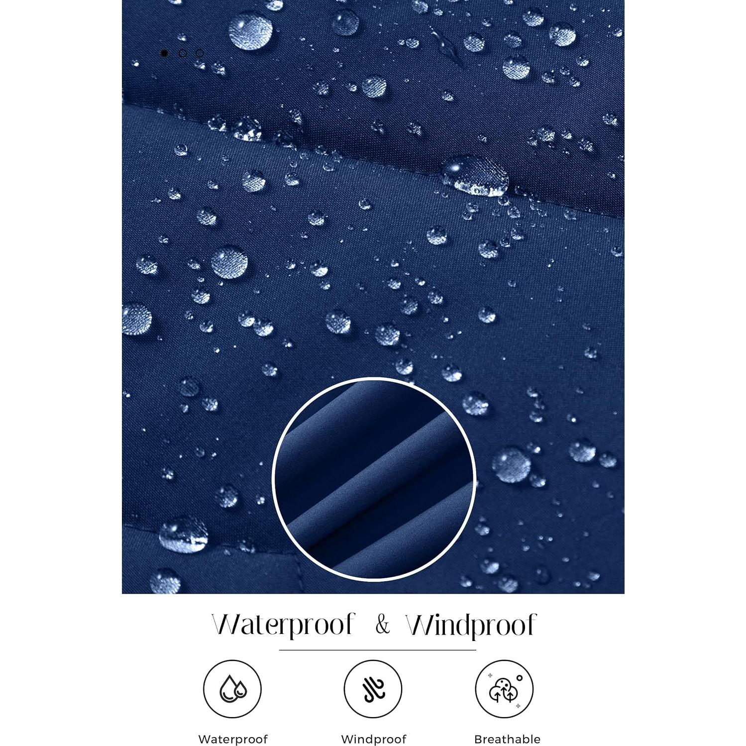 Chaqueta de Esquí Impermeable Wantdo para Mujeres - Grande Marino