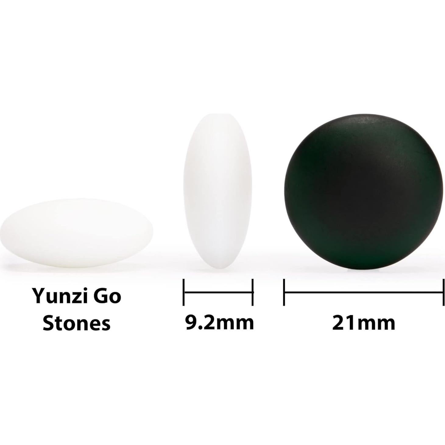 Juego de Go Bambú Yellow Mountain 19x19 y 13x13 con Piedras Yunzi