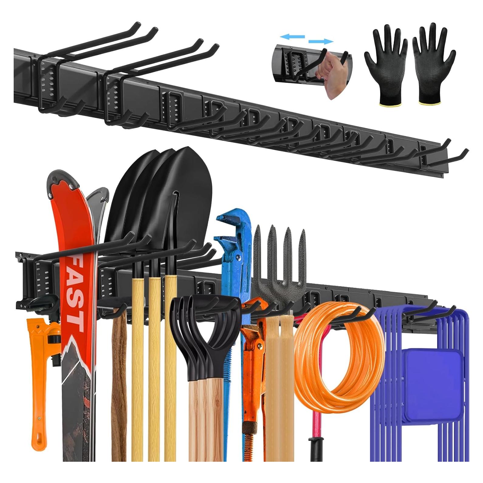 Organizador de Herramientas de Pared SUKIZZ 64" Metal Negro 308 kg