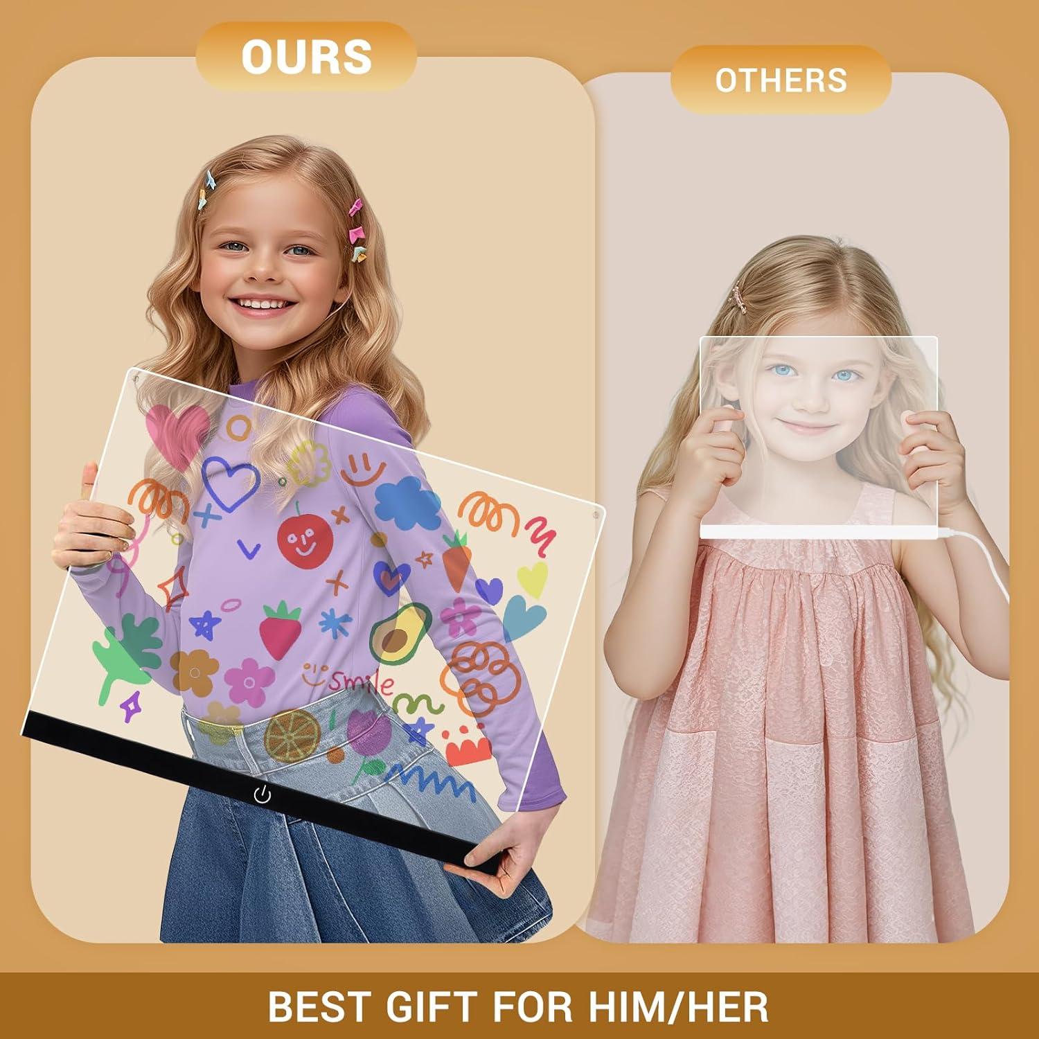 Tablero de Notas LED Wooshneesham 35.8x27.7cm 16 Colores